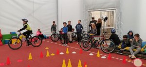 Egzamin na kartę rowerową w Szkole Podstawowej w Kopańcu.