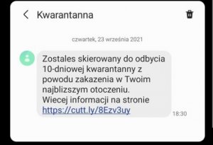 „Zostałeś skierowany na kwarantannę” – dostałeś takiego SMS-a? Uważaj! To może być oszustwo