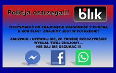 Oszustwa metodą na BLIK— Policjanci ostrzegają!