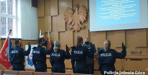 Uroczyste ślubowanie policjantów