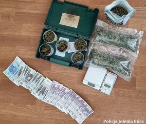 Marihuana zabezpieczona przez policjantów