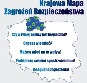 plakat krajowej mapy Zagrożeń