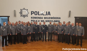 zdjęcie z uroczystości w KWP Wrocław