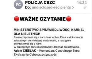 Oszuści podszywają się pod Komendanta Centralnego Biura Zwalczania Cyberprzestępczości