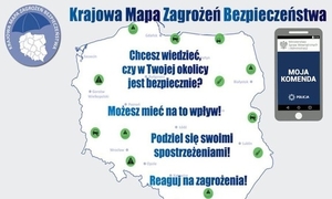 Nie musisz przychodzić do jednostki Policji. Zgłoś sprawę na Krajową Mapę Zagrożeń Bezpieczeństwa