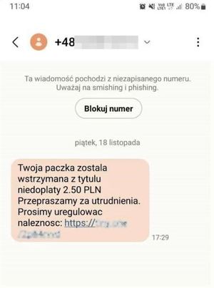 Uważaj na to, co przychodzi w wiadomościach SMS. Nie klikaj w podejrzane linki!