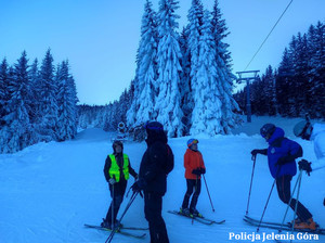 Policjanci na stoku