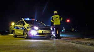 policjant na drodze