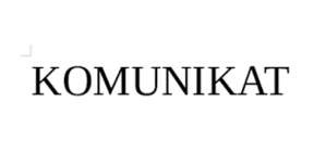 KOMUNIKAT