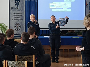 Nabór do Policji – spotkanie z maturzystami z Zespołu Szkół Technicznych „Mechanik”