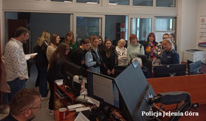 studenci w KMP Jelenia Góra