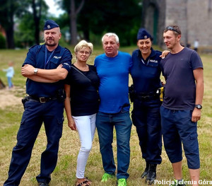 Dzielnicowi na festynie rodzinnym nad Bobrem w Wojanowie