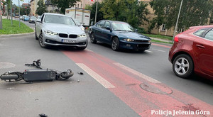 wypadek z hulajnogą