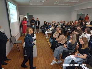 Spotkanie ze studentami  I roku w Karkonoskiej Akademii Nauk Stosowanych