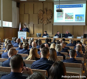 Odprawa służbowa jeleniogórskiej policji