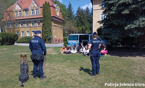 Policjantki na spotkaniu ze studentami