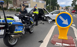 Policjanci na miejscu zdarzenia