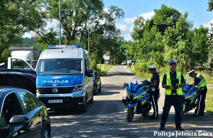 Policjanci podczas działań