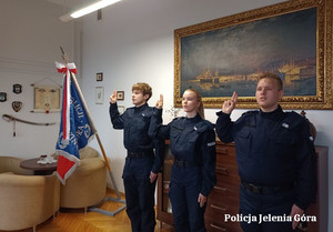 Uroczyste ślubowanie nowo przyjętych policjantów