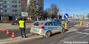 Policjanci na miejscu zdarzenia