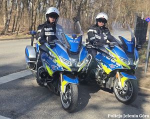 Policjanci na motocyklach