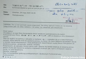 Podziękowanie od wdzięcznej mieszkanki