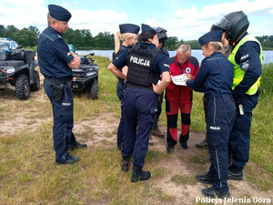 kontrola na terenie zbiornika w Wojanowie