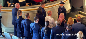 policjanci awansowani prze Komendanta Wojewódzkiego Polocji
