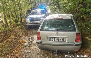 Kontrola drogowa pojazdu marki Skoda