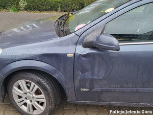 zdarzenie  z udziałem użytkownika hulajnogi