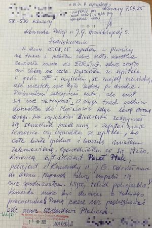 podziękowania mieszkańca