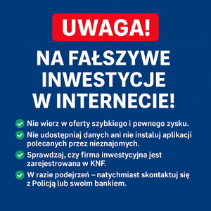 Uwaga na oszustwa w Internecie