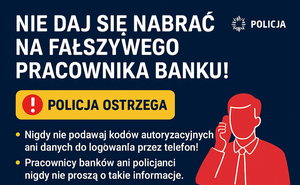 Oszustwo „na pracownika banku” .Mieszkanka Jeleniej Góry straciła ponad 3600 zł!