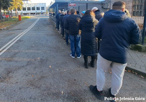 ćwiczenia egida w Komendzie Miejskiej Policji w Jeleniej Górze