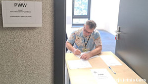 ćwiczenia egida w Komendzie Miejskiej Policji w Jeleniej Górze