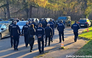 ćwiczenia egida w Komendzie Miejskiej Policji w Jeleniej Górze