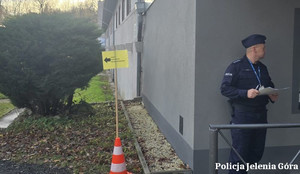 ćwiczenia egida w Komendzie Miejskiej Policji w Jeleniej Górze