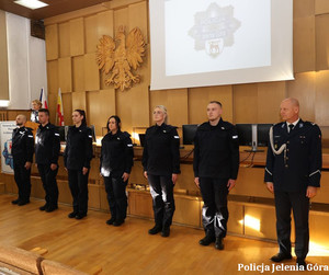Uroczystość ślubowania młodych funkcjonariuszy