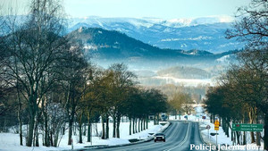 warunki zimowe na drodzze