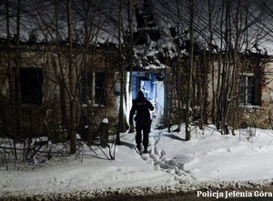 Policjanci podczas akcji