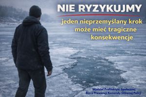 Chodzenie po lodzie to śmiertelne zagrożenie. Apel Policji o rozsądek