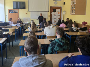 Dzielnicowa na spotkaniu