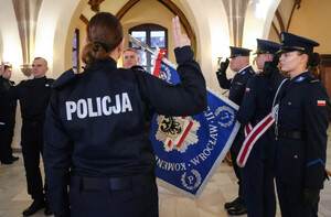 ślubowanie nowych funkcjonariuszy