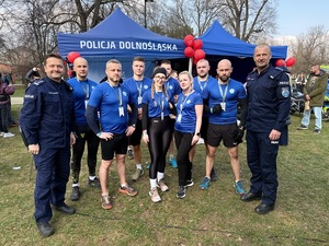 Policjantka z Jeleniej Góry na najwyższym stopniu podium Biegu Służb Mundurowych