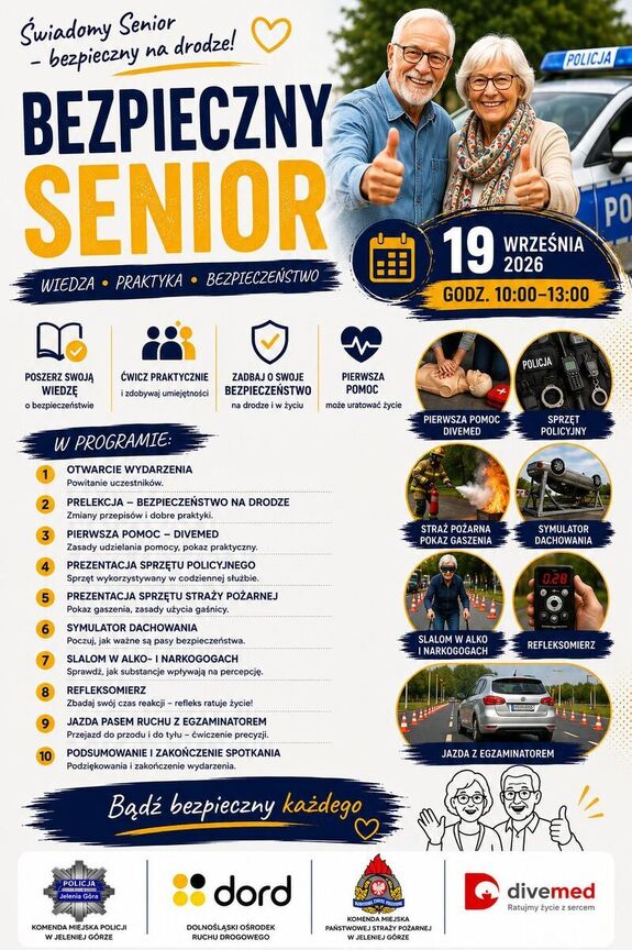Bezpieczny senior za kierownicą
