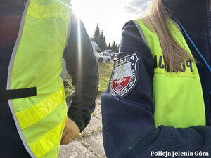 Policjanci jeleniogórskiej drogówki