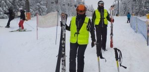 Jeleniogórscy policjanci w patrolu narciarskim