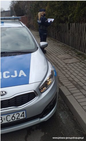 Działania jeleniogórskich policjantów w związku z pandemią.