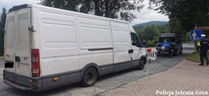 Pojazd Iveco zatrzymany do kontroli drogowej