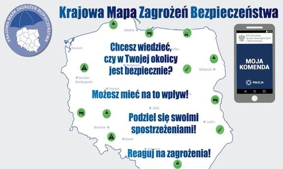 Krajowa Mapa Zagrożeń Bezpieczeństwa – łatwy kontakt z Policją
